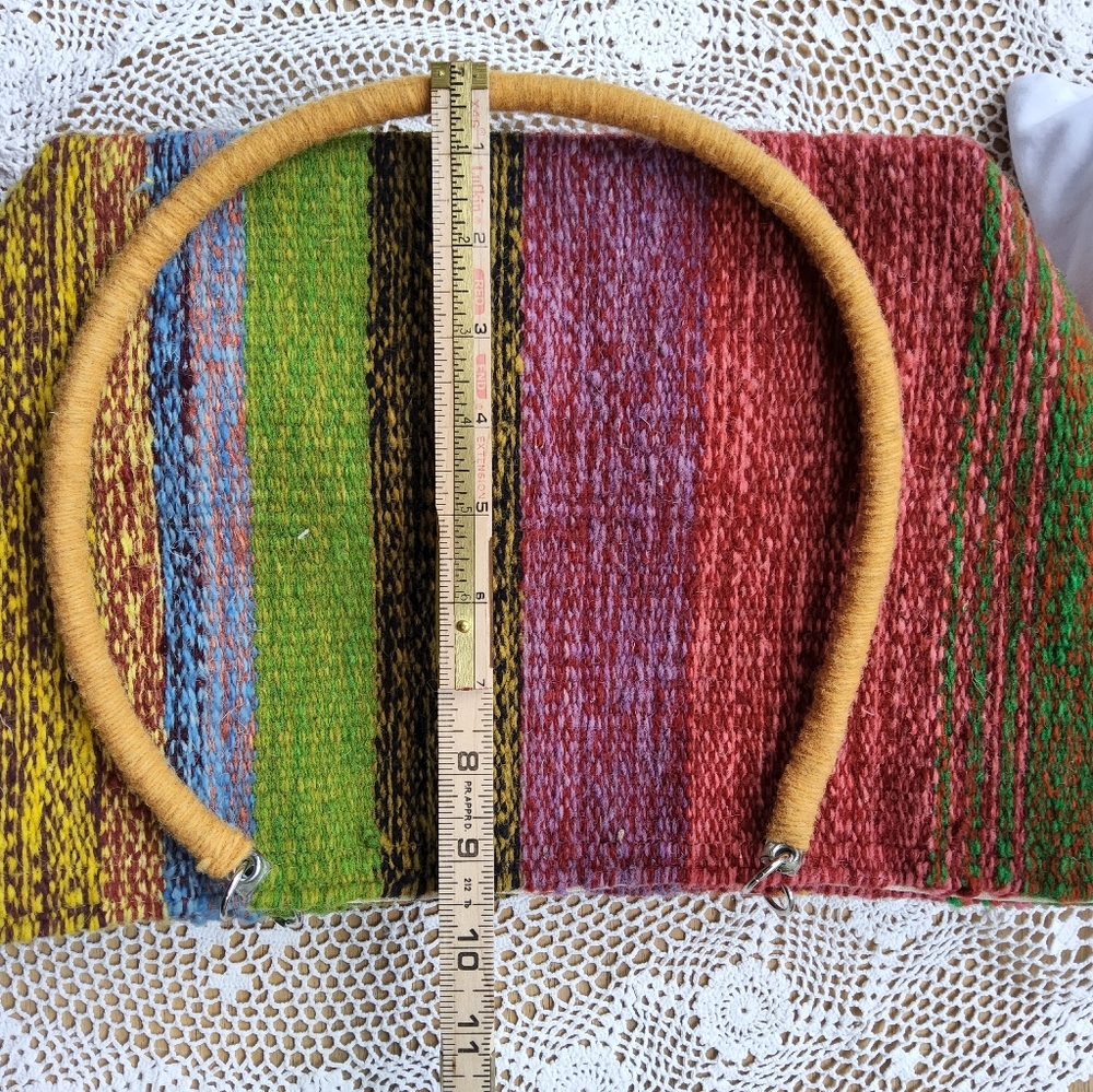 Handmade Colorful Wool Purse,Handbag - Picture 8 of 8